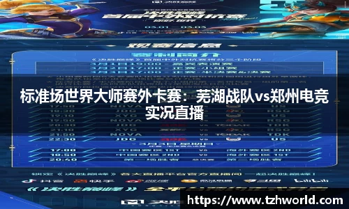 标准场世界大师赛外卡赛：芜湖战队vs郑州电竞实况直播