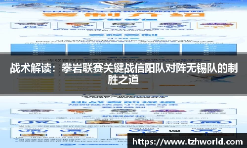 战术解读：攀岩联赛关键战信阳队对阵无锡队的制胜之道